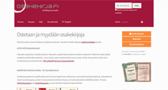Desktop Screenshot of osakekirja.fi